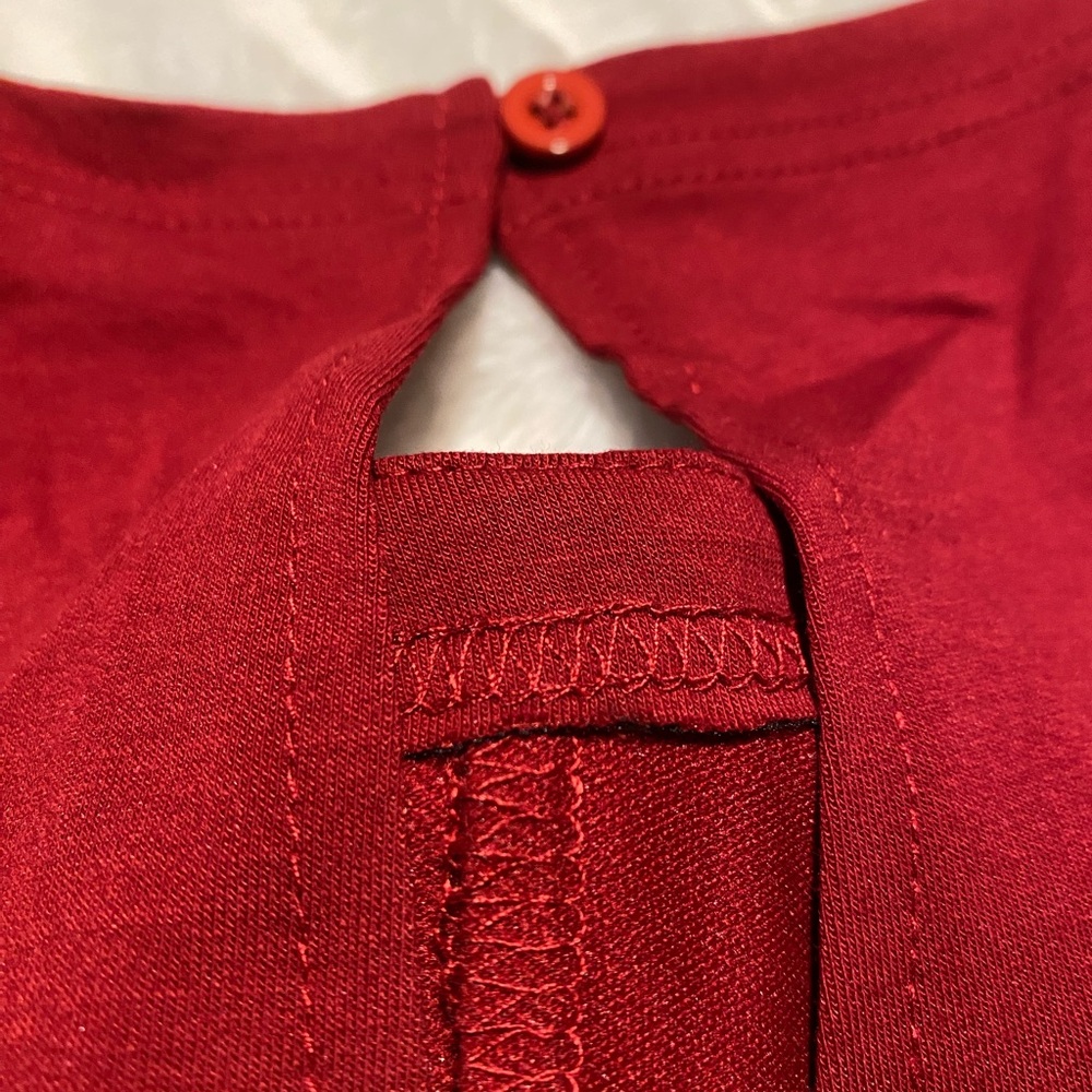 Sleeveless Burgundy Jumpsuit - Picture 9 of 12